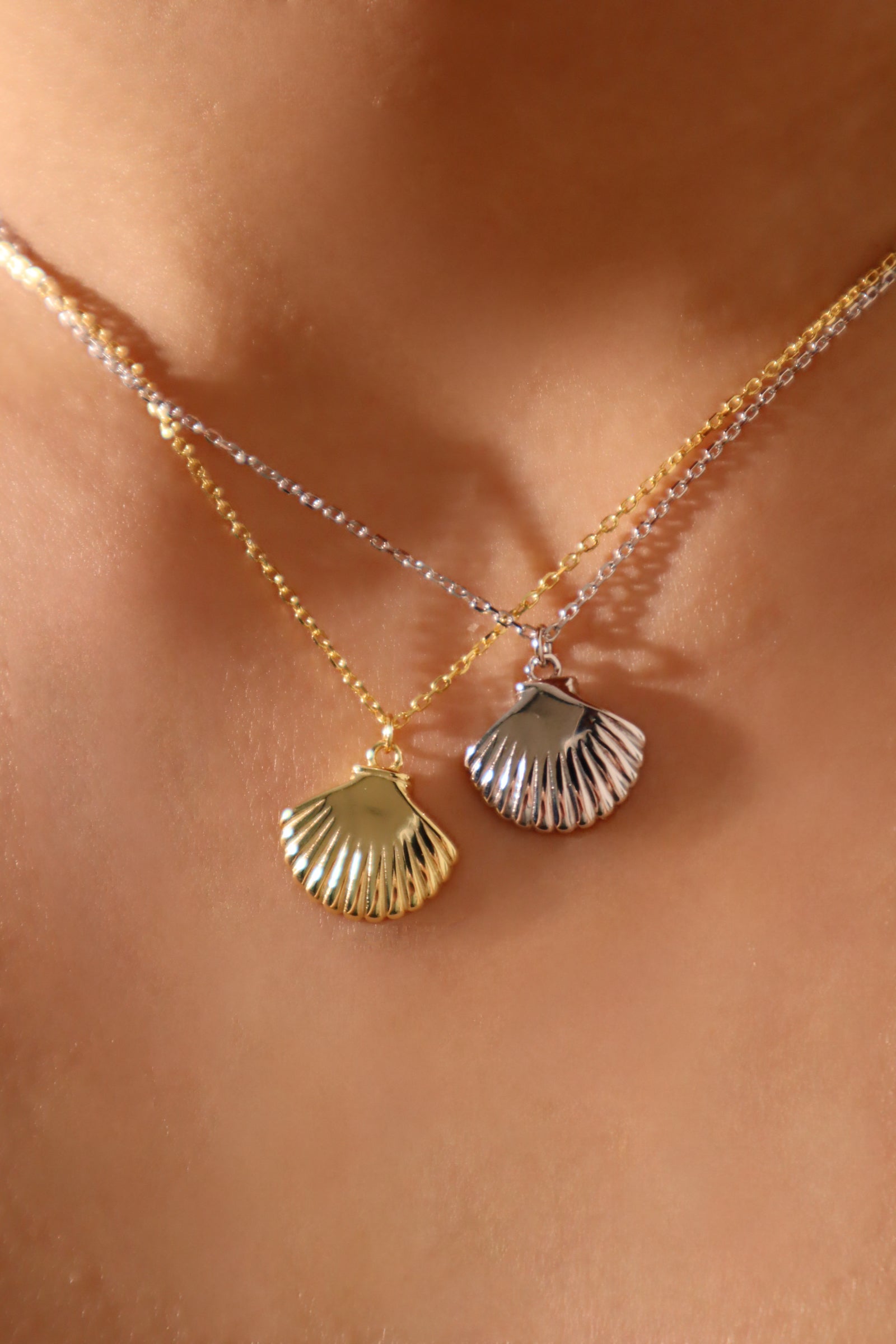 925 Sterling Silver Sea Shell Necklace