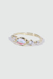 14K Real Gold Plated Blue Moonstone Ring