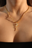 18K Real Gold Plated Moon Star Necklace