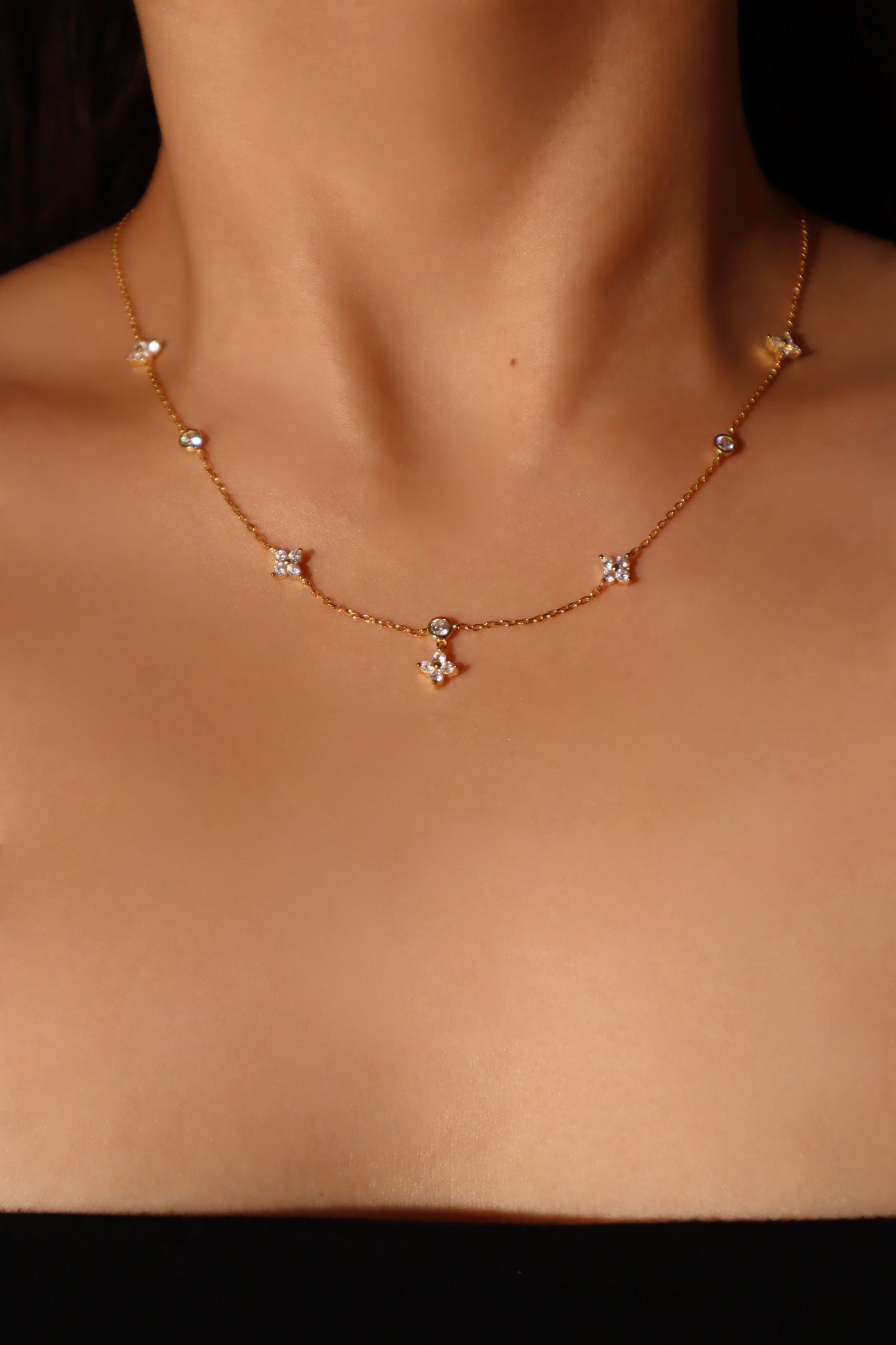 18K Gold Vermeil Lucky Leaf Necklace