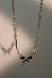 Black Butterfly Necklace