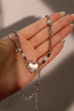Moonlight Glowing Heart Diamond Necklace
