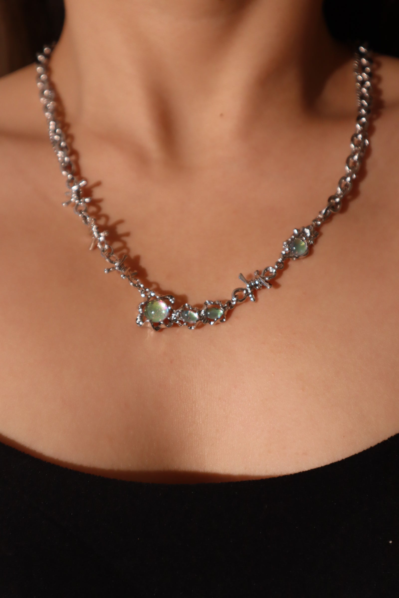 Opal Swirl Necklace