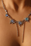 Moonstone Blossom Diamond Necklace