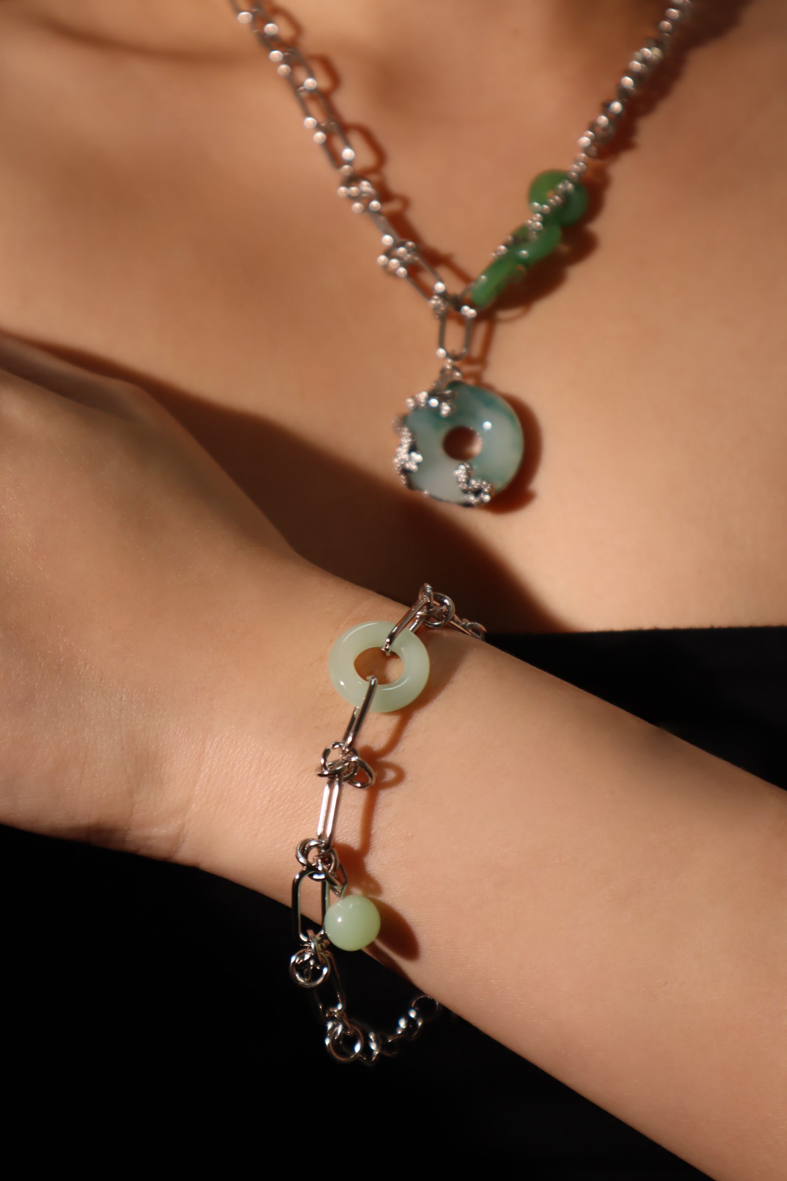 Jade Dragon Pendant Necklace