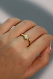 18K Gold Vermeil Moon Gem Ring