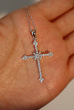 925 Sterling Silver Love God Cross Necklace