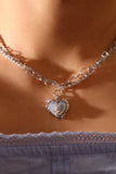 Blue Opal Heart necklace