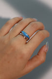 925 Sterling Silver Blue Tide Ring