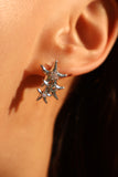 Platinum plated Sea Shell Pearls Earrings