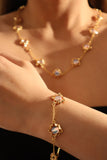Multi Wearing Moonstones Bracelet Necklace (Waist Chain)