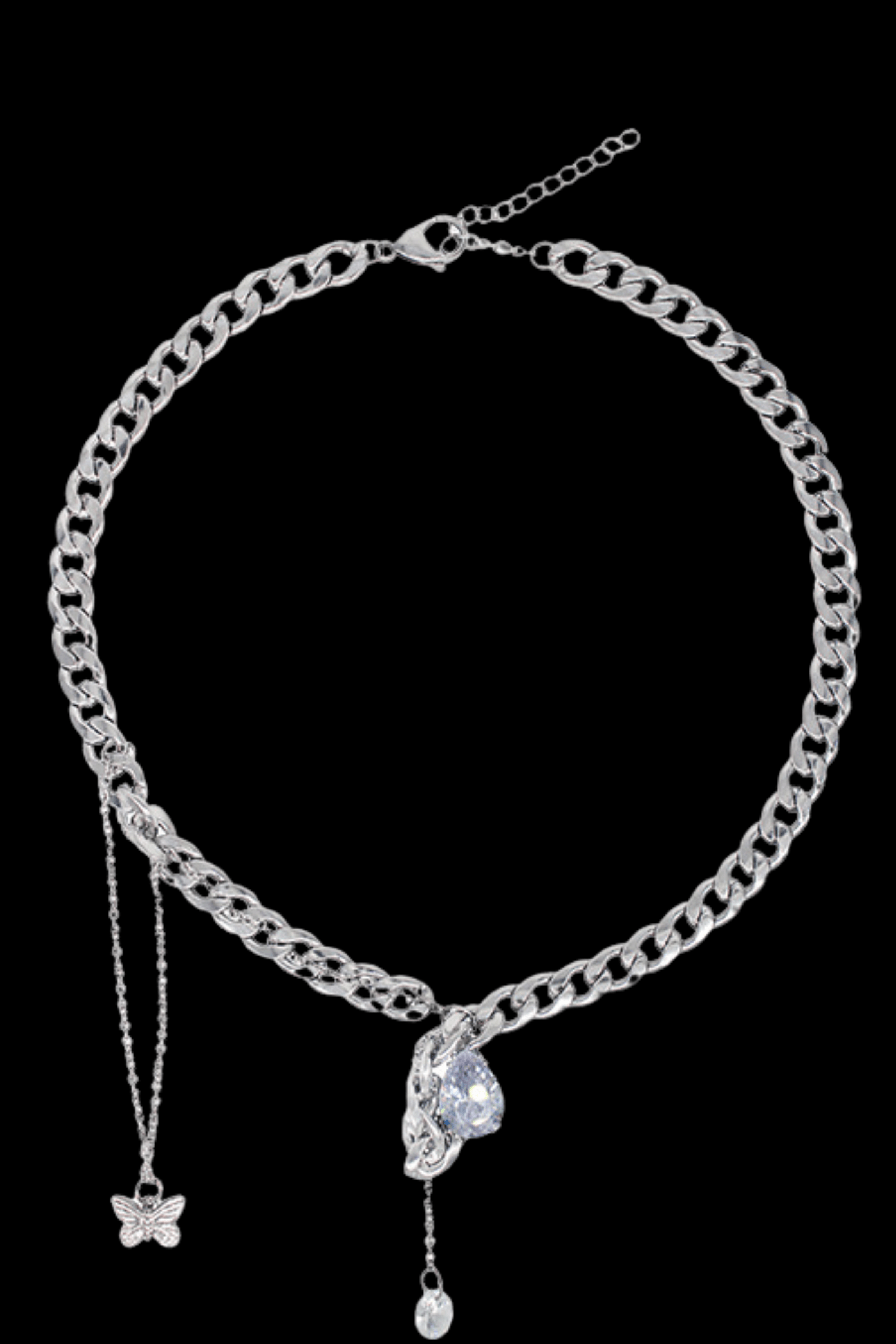 Chain Teardrop Necklace - Cutethingscommin