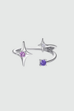 925 Sterling Silver 3 in 1 Gradient Stars ring
