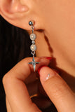 Glowing Pearl Star Earrings