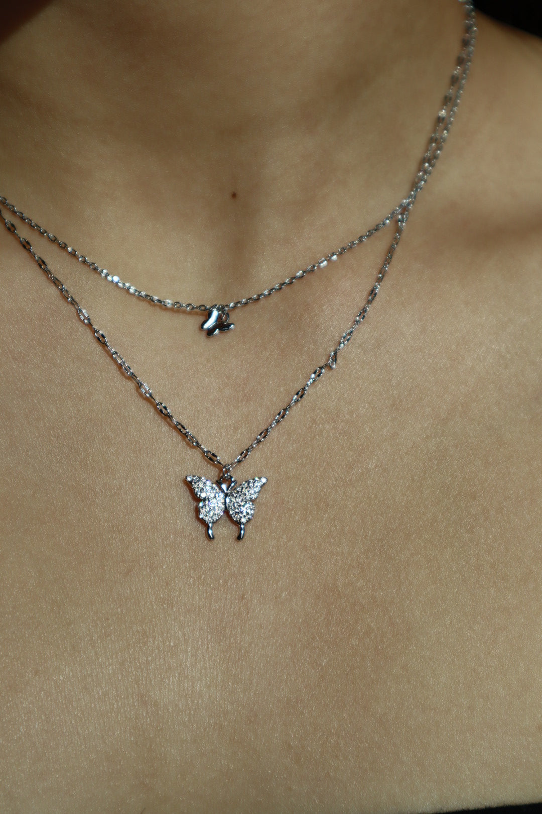 Butterfly Thin Layer Necklace