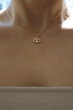 18K Gold stainless steel Evil Eye Necklace
