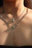 Jade Pendant Chain Necklace