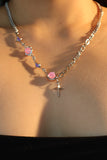 Pink Moonlight Star Necklace