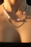 Pink Moonlight Pearls Necklace