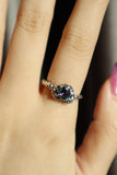 little black gemstone ring - Cutethingscommin