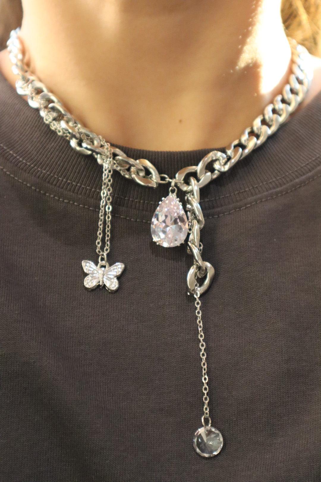 Chain Teardrop Necklace - Cutethingscommin