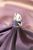 Wide Purple Silver Ring - Cutethingscommin