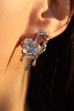 Moonstone heart Earrings