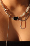 Black Gem Moonlight Beads Necklace