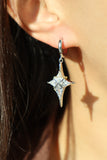 Diamond Satum Star Earrings