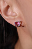 925 Sterling Silver Gradient Heart Earrings