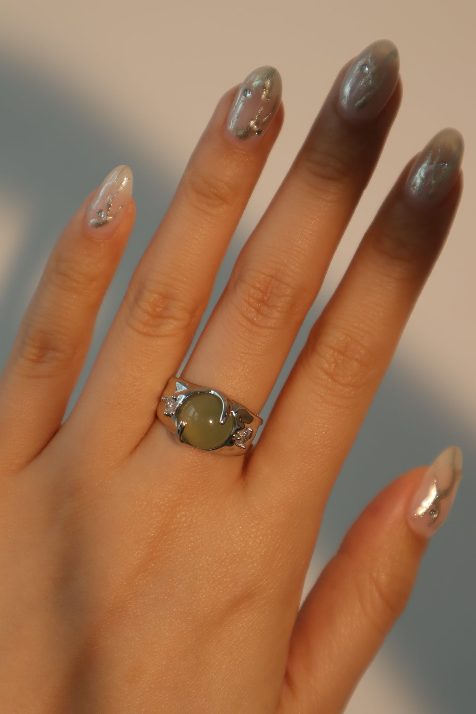 Jade Diamonds ring