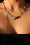 Moonlight black gem Necklace