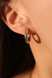 Stainless Steel Classic Hoops Earrings