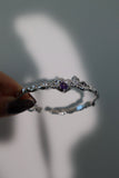 Wide purple gem Bracelet