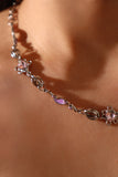 Multi Purple Gem Necklace