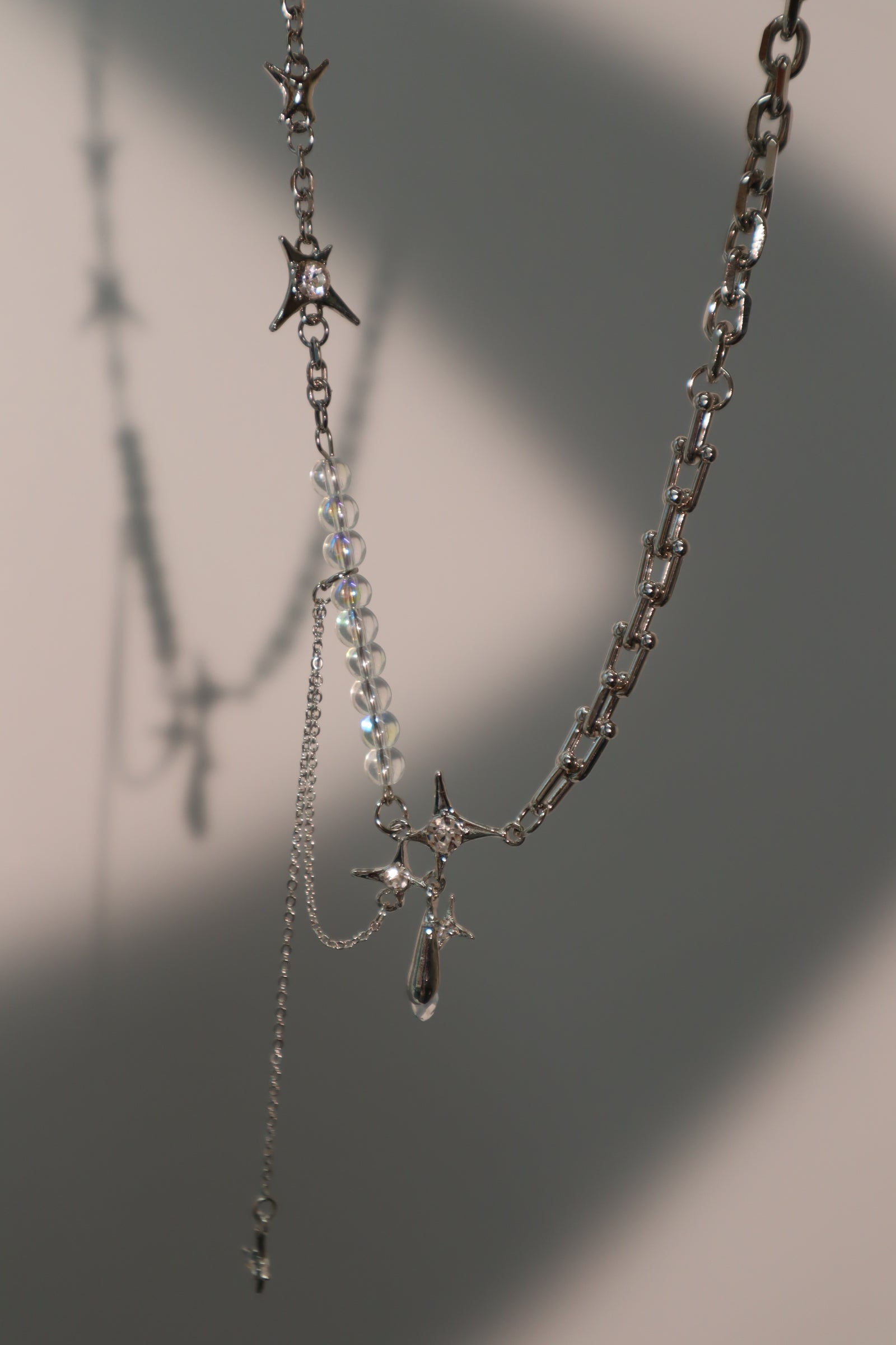 Glowing Gems Star Drop Necklace
