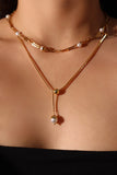 18K Real Gold Plated Pearl Necklace