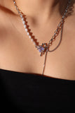 Moonstone Heart Pearls Necklace