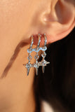3 in 1 Stars Earrings