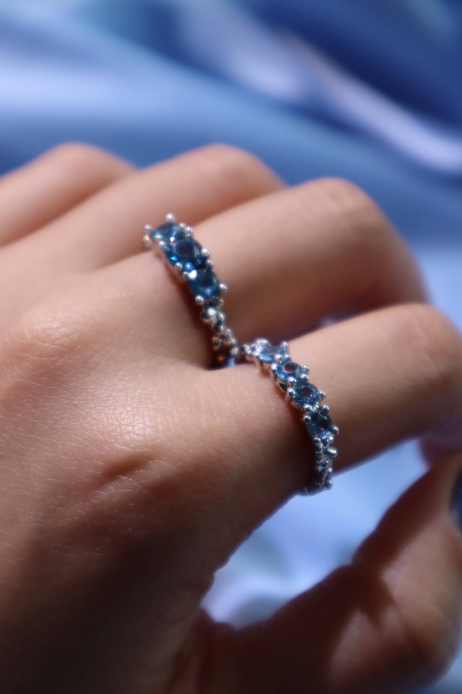 3 in 1 Blue Gems Ring – Cutethingscommin