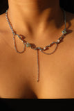 Jade Pearls Chain Necklace