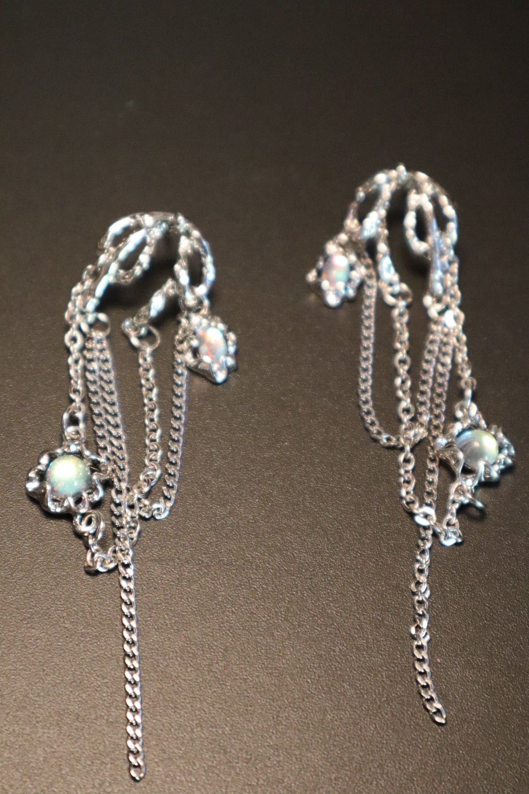 Bowknot Opal Earrings