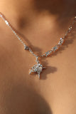 Moonlight Saturn Star Diamond Necklace